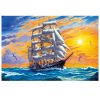 500 Piece Wooden Jigsaw Puzzle for Adults Galleon Puzzle Game Toy Decoration; Plain Sailing