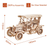 Robotime Rokr 3D Wooden Puzzle MC801 Vintage Car for Kids Adults Easy Assemble Toys Chinldren Gifts Building Block Kits