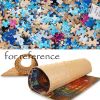 500 Piece Wooden Jigsaw Puzzle for Adults Scenery Puzzle Toy Decoration; Snowfield Pinewood