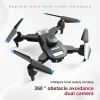 S69 RC Drone With HD Dual Camera & 3 Battery; WIFI FPV Drone 360¬∞ Obstacle Avoidance Headless Mode; RC Foldable Quadcopter Helicopter Drone Gift Toys