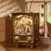 Robotime Rolife Sunset Carnival Music Boxes with Lights for Kids Adults Home Decoration Luxurious Design 3D Wooden Puzzle Toys