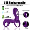 10 frequency vibration; Cock Ring for Men Erection Enhancing Stamina Prolonging; Ultra Soft Premium Silicone Ring Adult Toys for Couple Harder Longer