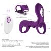 10 frequency vibration; Cock Ring for Men Erection Enhancing Stamina Prolonging; Ultra Soft Premium Silicone Ring Adult Toys for Couple Harder Longer