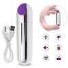 Mini Bullet Vibrator 10 Speed  USB Charging G Spot Vibration