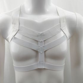 Show Big Breasts With Bar Dance Stage Costumes (Option: White-One size)