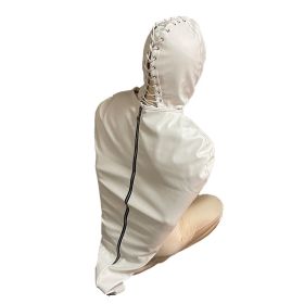 Restraint Clothes Single Gloves Self-binding Supplies (Option: White lace headcover-M)