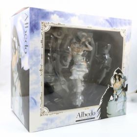 Overlord III Albedo So-Bin Ver. Anime Character Albedo PVC Action Figure Toy Overlord Statue Collectible Model Doll Adult Gift (Color: With box-28cm)