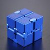 Stress Relief Toy Premium Metal Infinity Cube Portable Decompresses Relax Toys for Adults Men Women