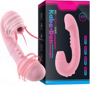 8 Rotating Vibrator Women Sexy Toyes Electric 7 Modes Thrust Powerful Retractable Vibrate Machine Gun Pleasure Toy Women Intelligent Vibrate Toy (Color: Pink)