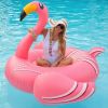 Giant inflatable flamingo swimming pool floating, swimming pool floating lounge floating raft adult children's party decorative toys