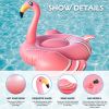 Giant inflatable flamingo swimming pool floating, swimming pool floating lounge floating raft adult children's party decorative toys