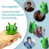 12PCS Funny Grass Worm Pinch Toy, Green Eye Bouncing Worm Squeeze Toy, Novelty Fun Squeeze Stress Relief Toys For Adults Kids Gift Cool Gadgets