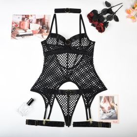 Women's Hot One-piece Sexy Lingerie (Option: Black-S)