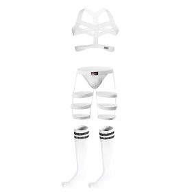 Sexy And Sexy Clothes Passion And Temptation Suit (Option: White-Top trousers socks-One size)