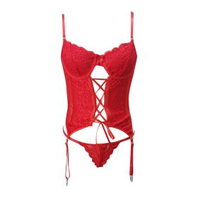 Women's Red Valentine's Day Lace Suit (Option: Red-M)